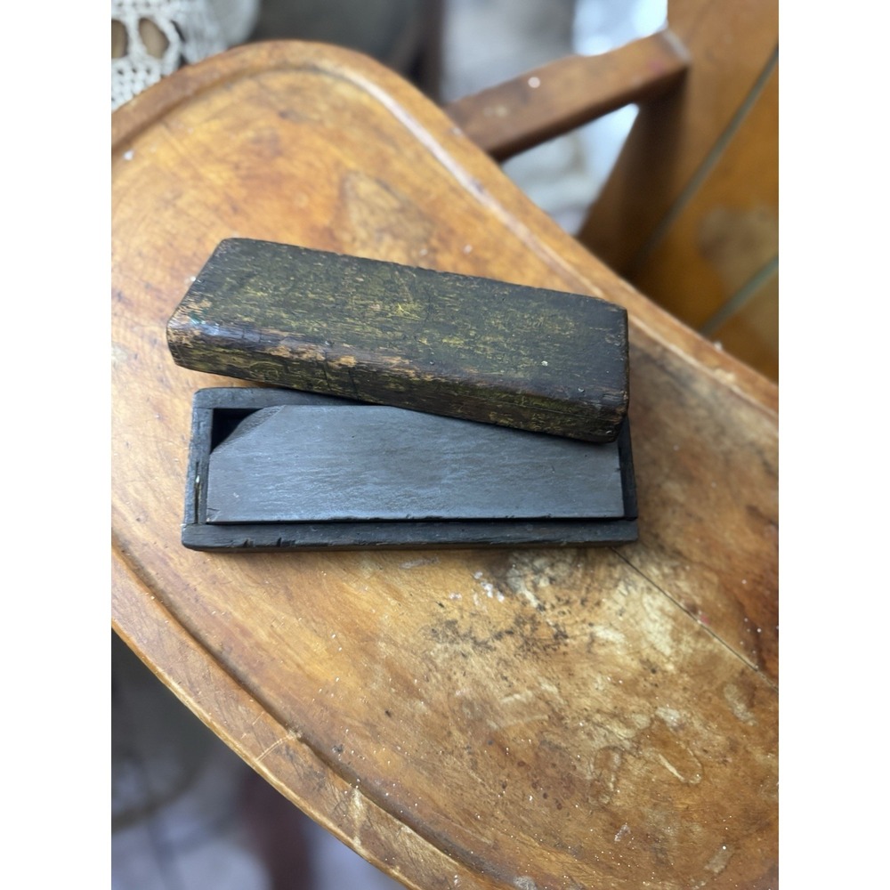 Vintage Sharpening Stone Wood